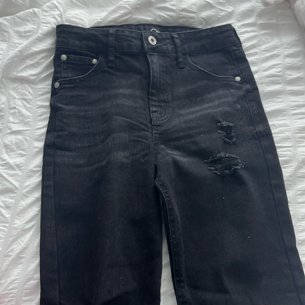 Black Distressed Jeans